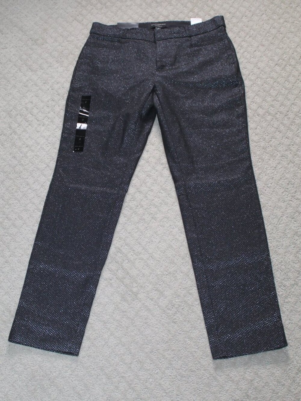 NWT Banana Republic Sloan Fit Size 2 Curvy Fit Navy Blue Sparkle Pants